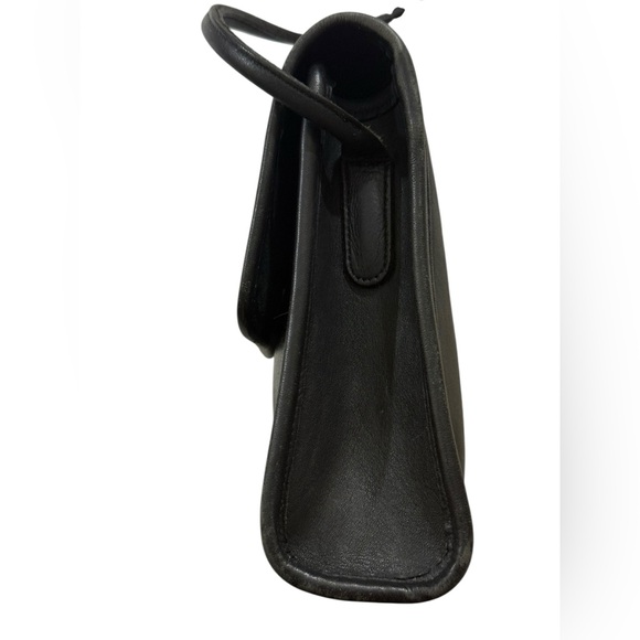 Coach Vintage 9956 Black Leather Small Flap Crossbody Bag - Picture 6 of 16